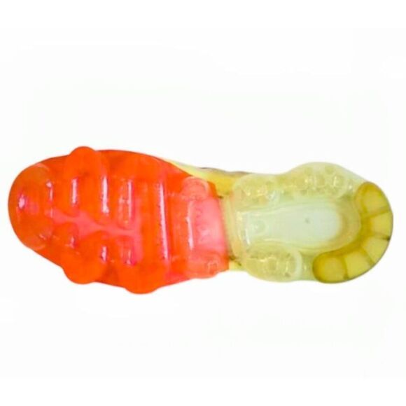 NIKE Air VaporMax 2019 'Pure Platinum Volt Crimson ' Running Shoes Size 7 - Picture 9 of 9